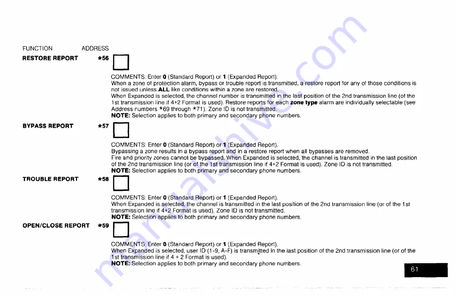 ADEMCO Alpha Vista 5130XT Installation Instructions Manual Download Page 61