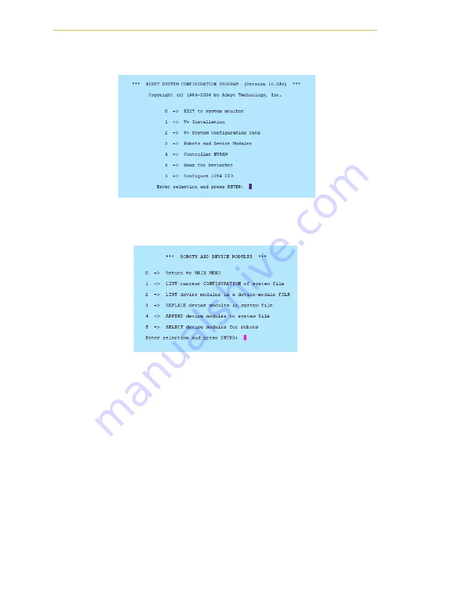 adept technology Cobra Dual Configuration Procedure Download Page 6