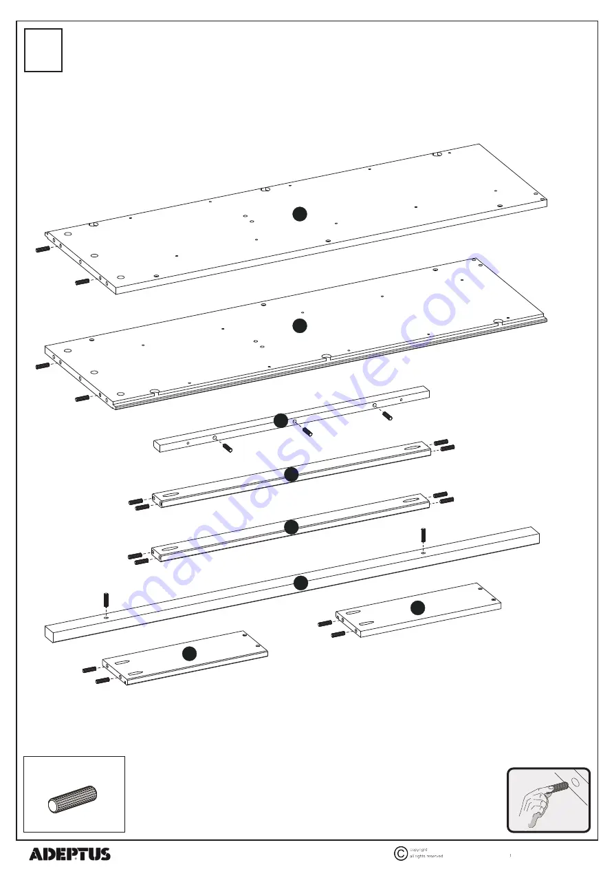 adeptus 53314 Assembly Instructions Manual Download Page 5