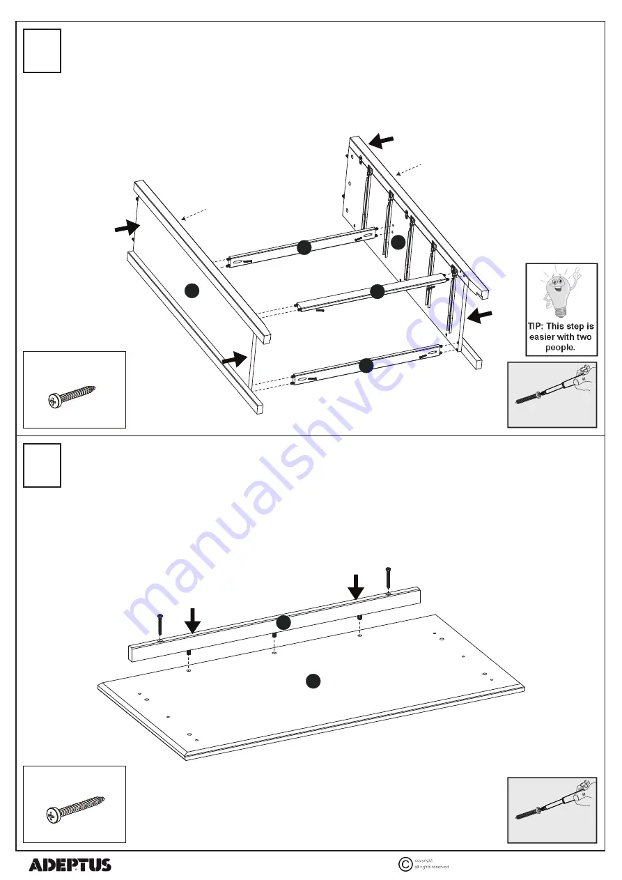 adeptus 53314 Assembly Instructions Manual Download Page 9