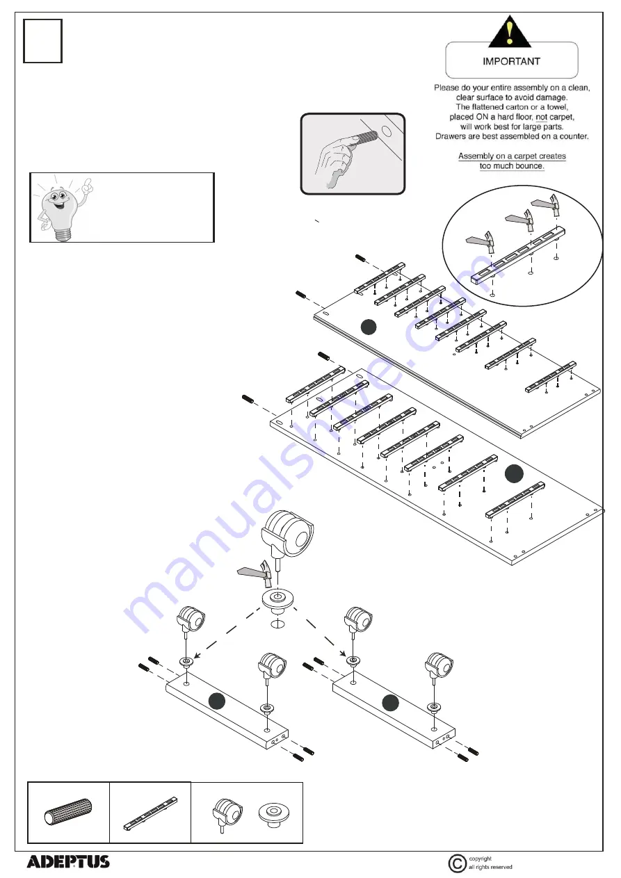 adeptus 76156 Assembly Instructions Manual Download Page 5