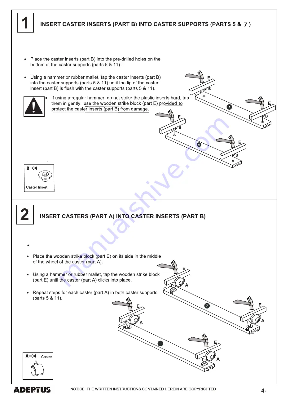 adeptus 88031 Assembly Instructions Manual Download Page 4