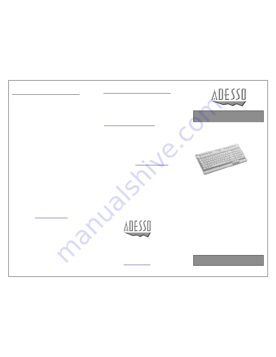 Adesso AKB-2300MAC User Manual Download Page 1