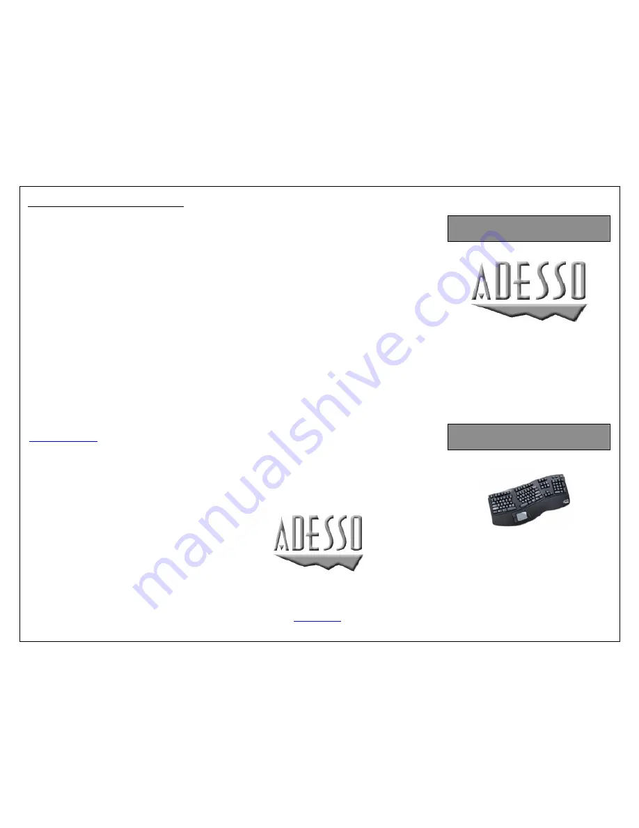 Adesso PCK-308TB Скачать руководство пользователя страница 1