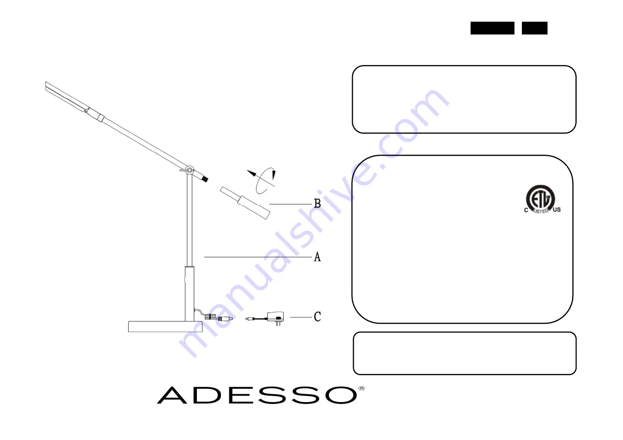 Adesso Vera 4128-21 Assembly Instruction Download Page 2