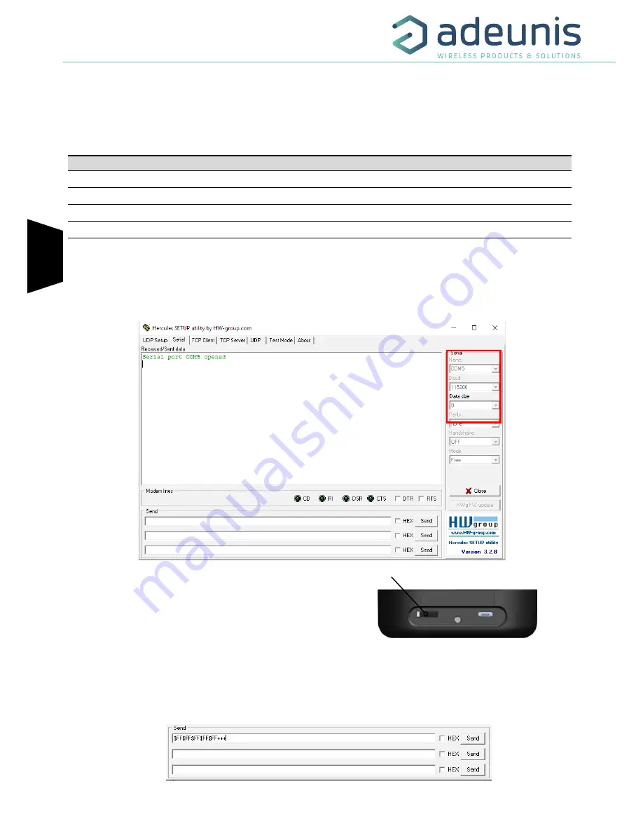 Adeunis RF FIELD TEST DEVICE sigfox Europe RC1 User Manual Download Page 42