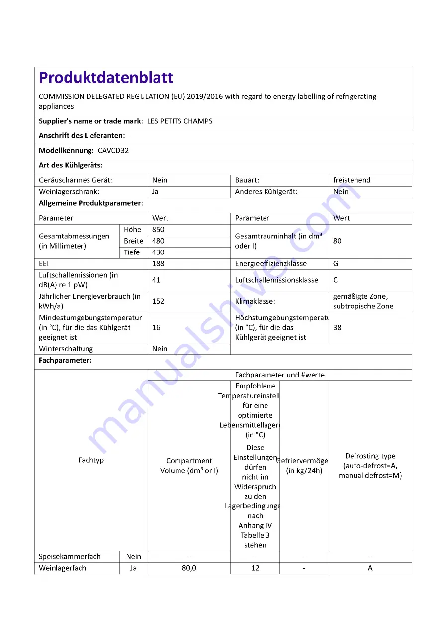 Adeva CAVCD32 Instruction Manual Download Page 65