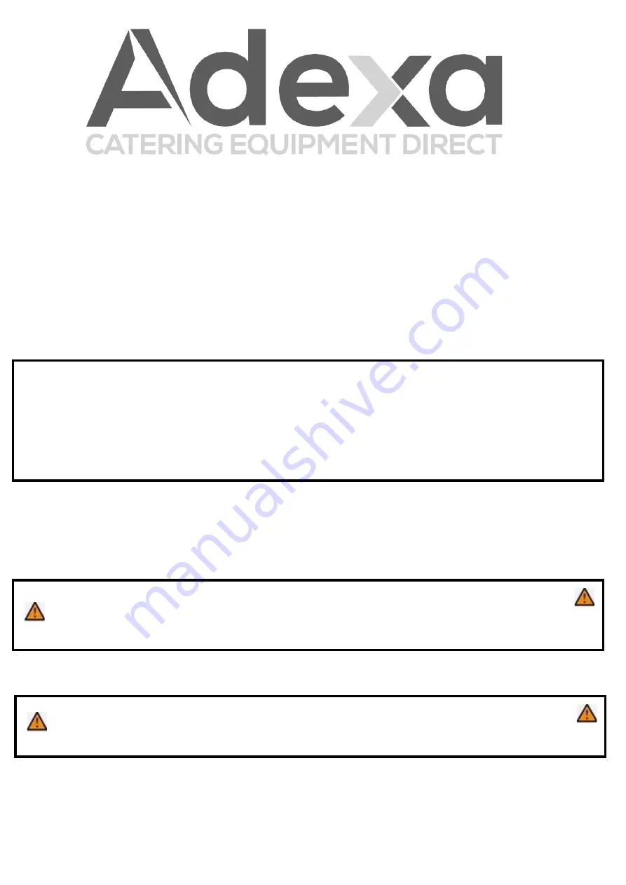 Adexa ECB-16S Installation And Operation Instructions Manual Download Page 1