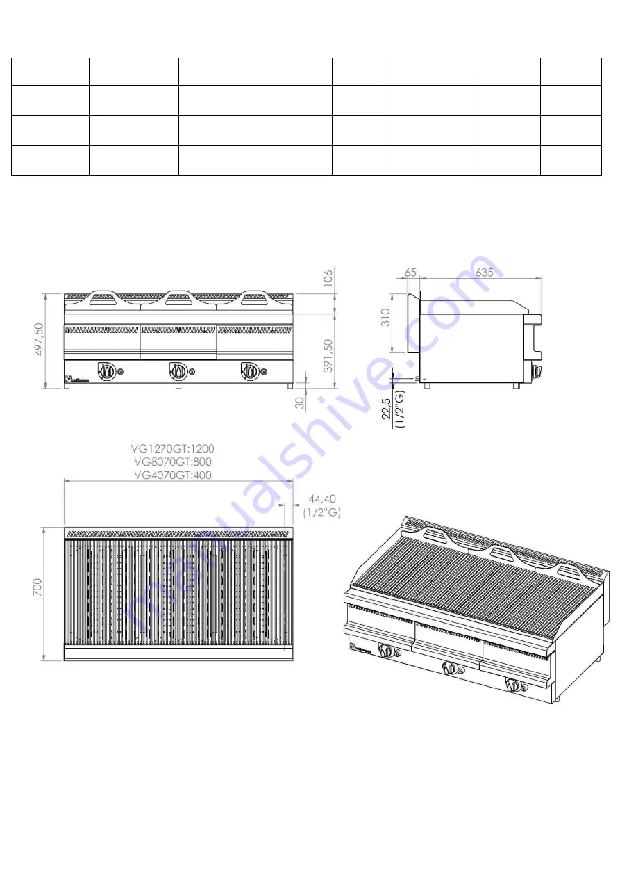 Adexa VG12070GT User And Installation Manual Download Page 4