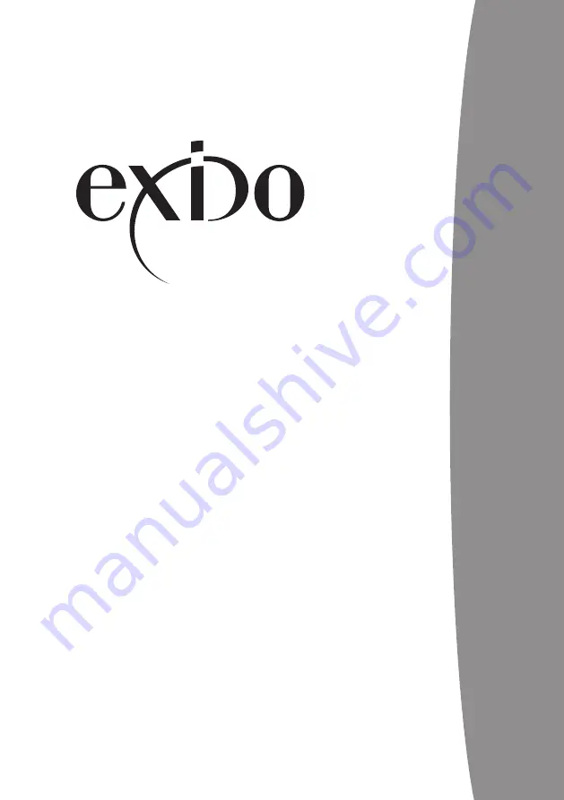 Adexi Exido Manual Download Page 1