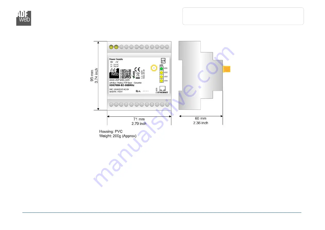 ADF Web HD67084-B2-169MHz User Manual Download Page 19