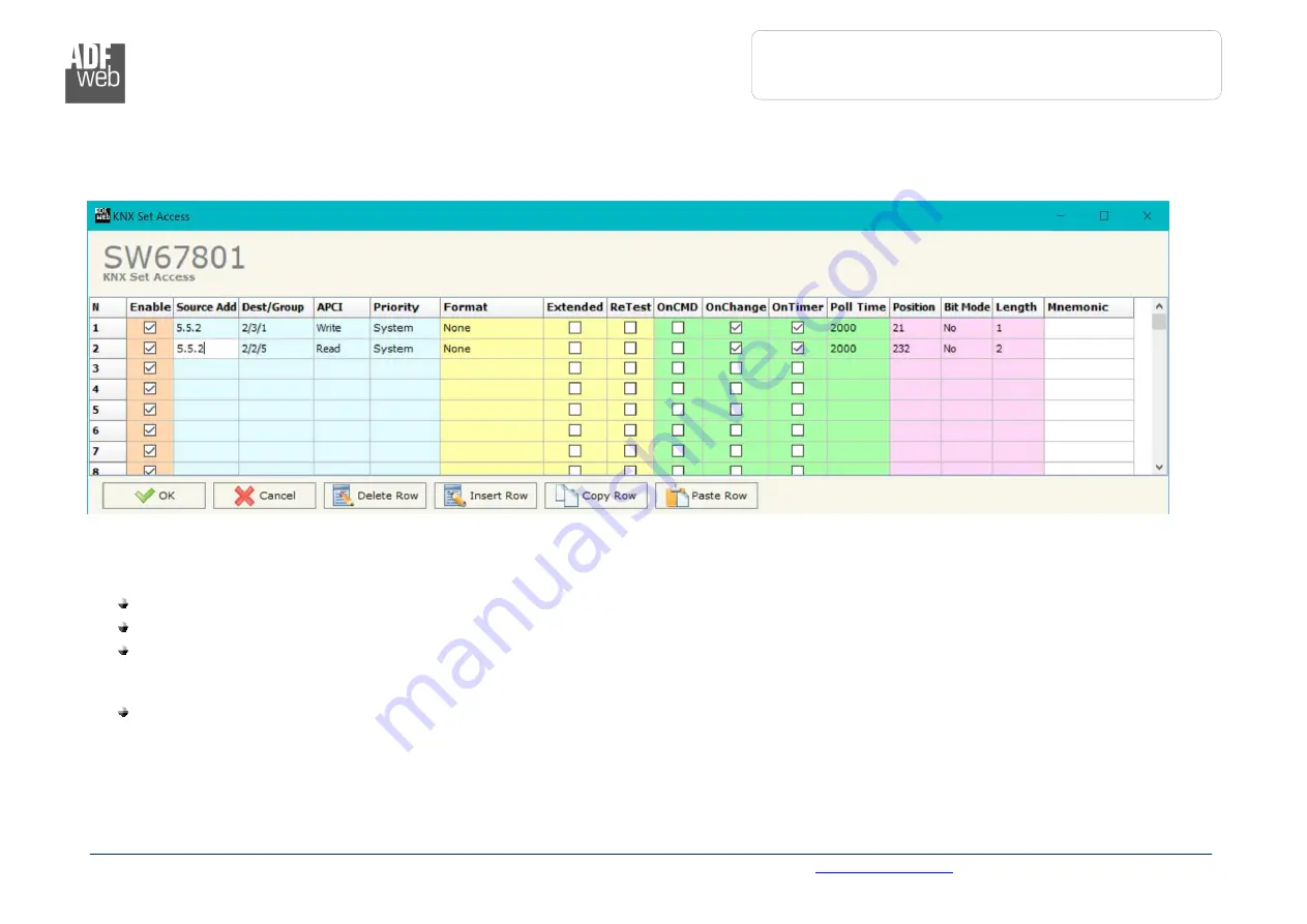 ADF Web HD67801-KNX-BIP-B2 User Manual Download Page 20