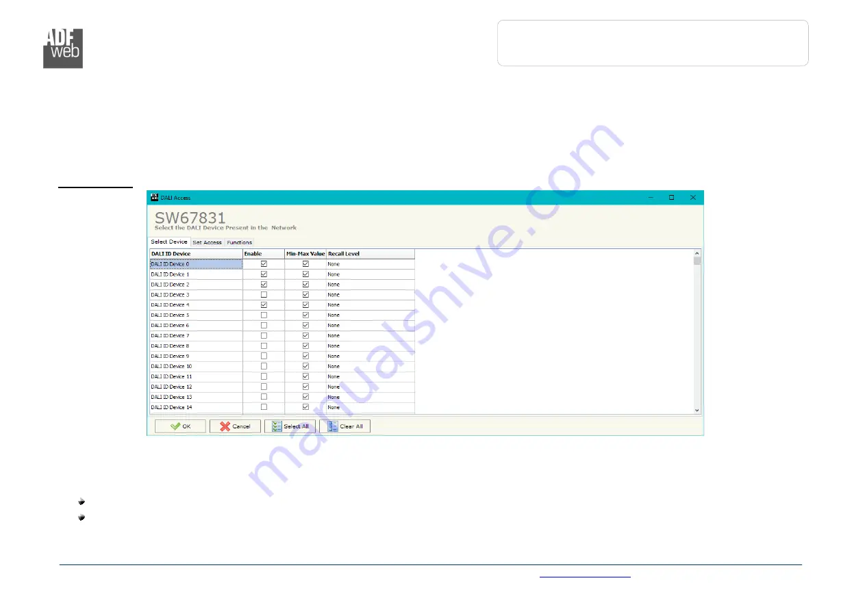 ADF Web HD67831-2-B2-N User Manual Download Page 20