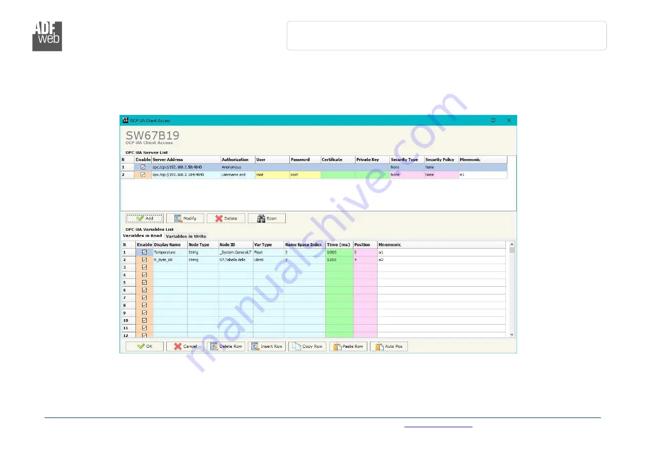 ADF Web HD67B19-B2 User Manual Download Page 21