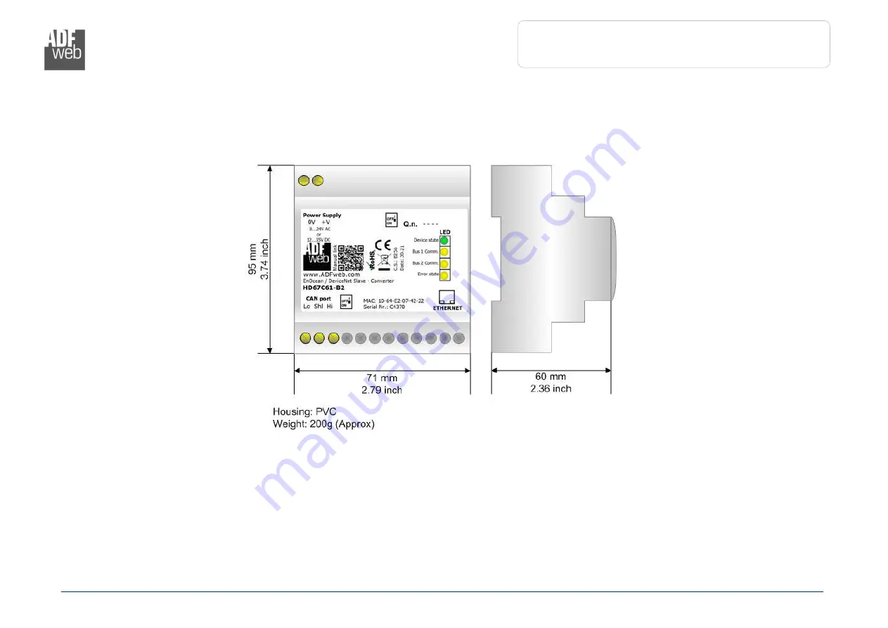 ADF Web HD67C61 User Manual Download Page 23