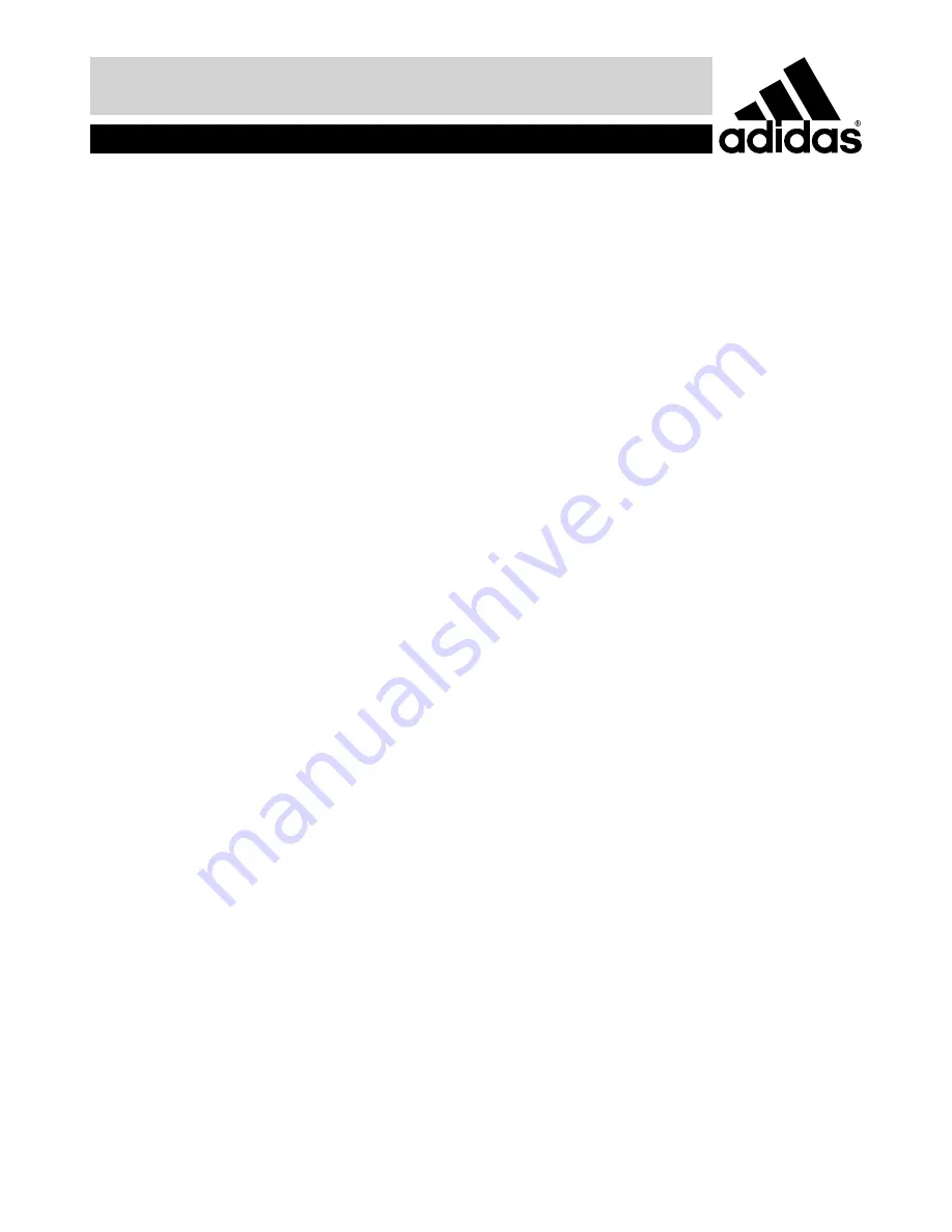 Adidas ADBE-10338 Assembly & User Instructions Download Page 11