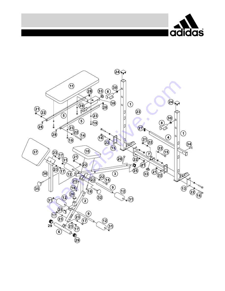 Adidas ADBE-10346 Assembly & User Instructions Download Page 25