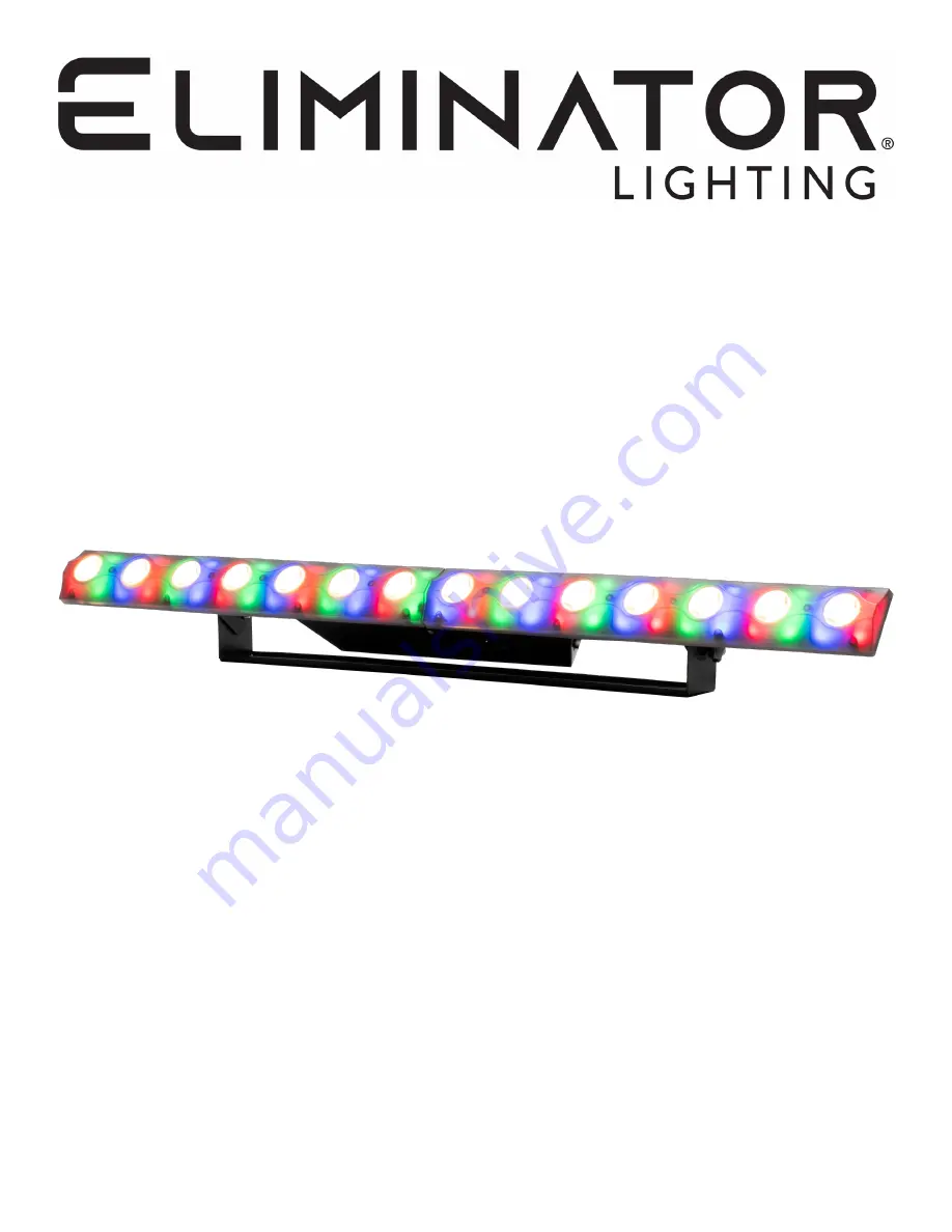 ADJ Eliminator Lighting FROST FX BAR W User Instructions Download Page 1