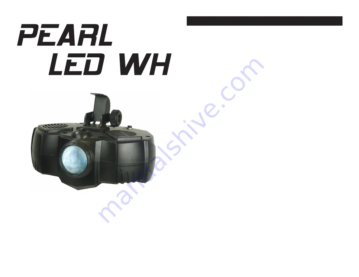 ADJ Pearl LED WH User Instructions Download Page 1