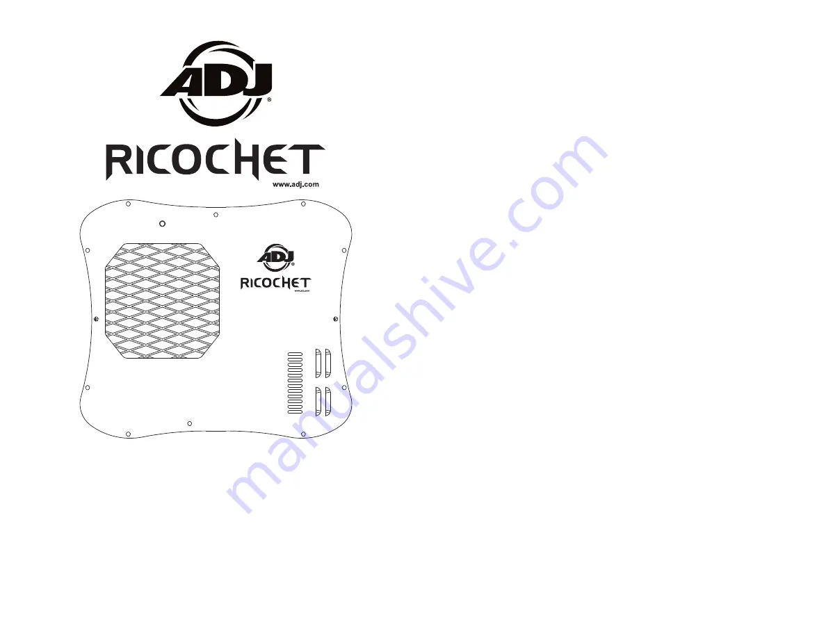 ADJ Ricochet Скачать руководство пользователя страница 1