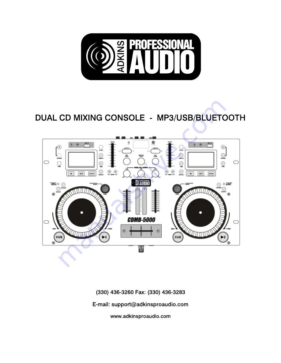 Adkins CDMB-5000 User Manual Download Page 1