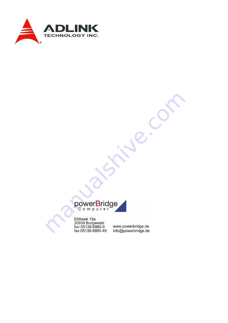 ADLINK Technology cPCIS-1100 Series User Manual Download Page 1