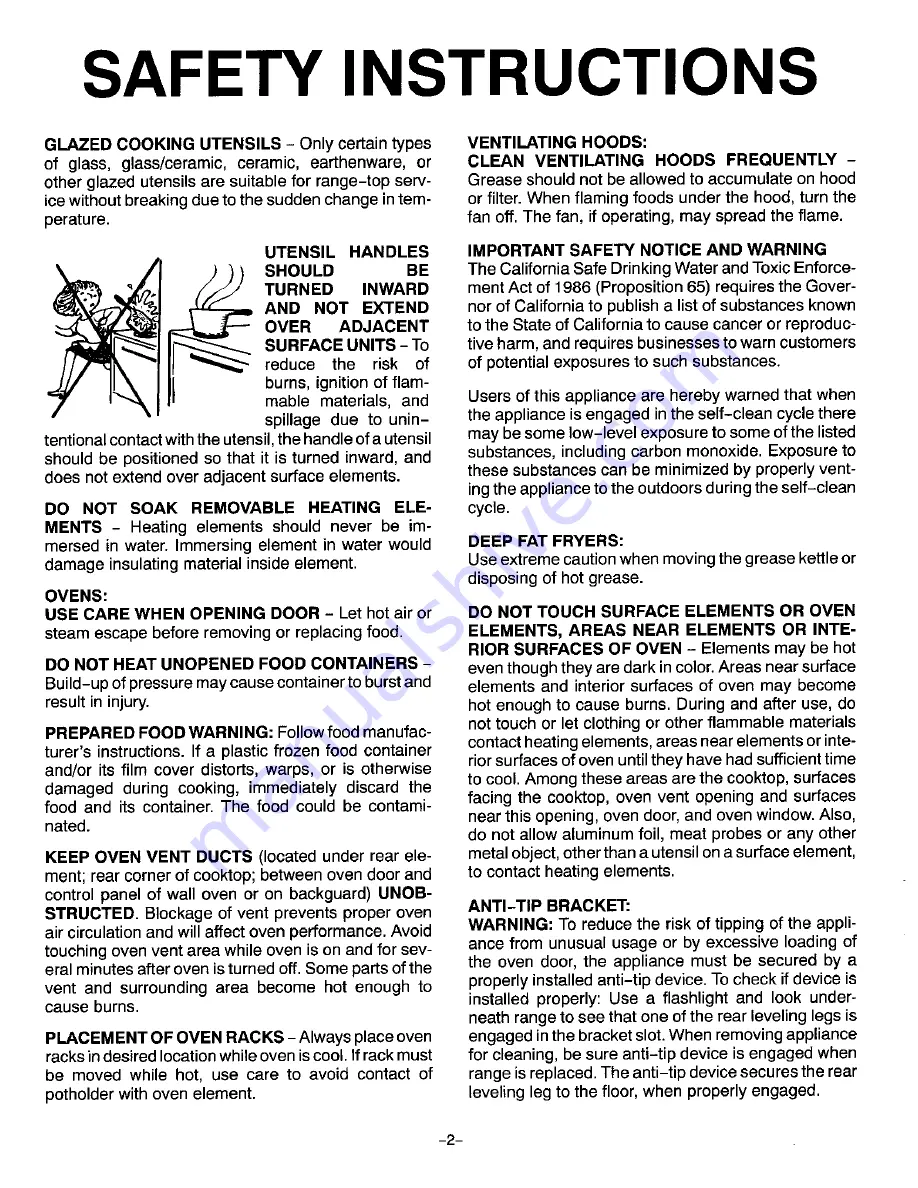 Admiral A3875XRA Use And Care Manual Download Page 3