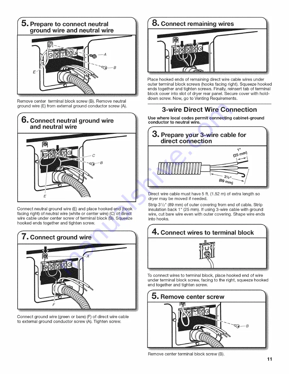 Admiral AED4675YQ1 Installation Instructions Manual Download Page 11