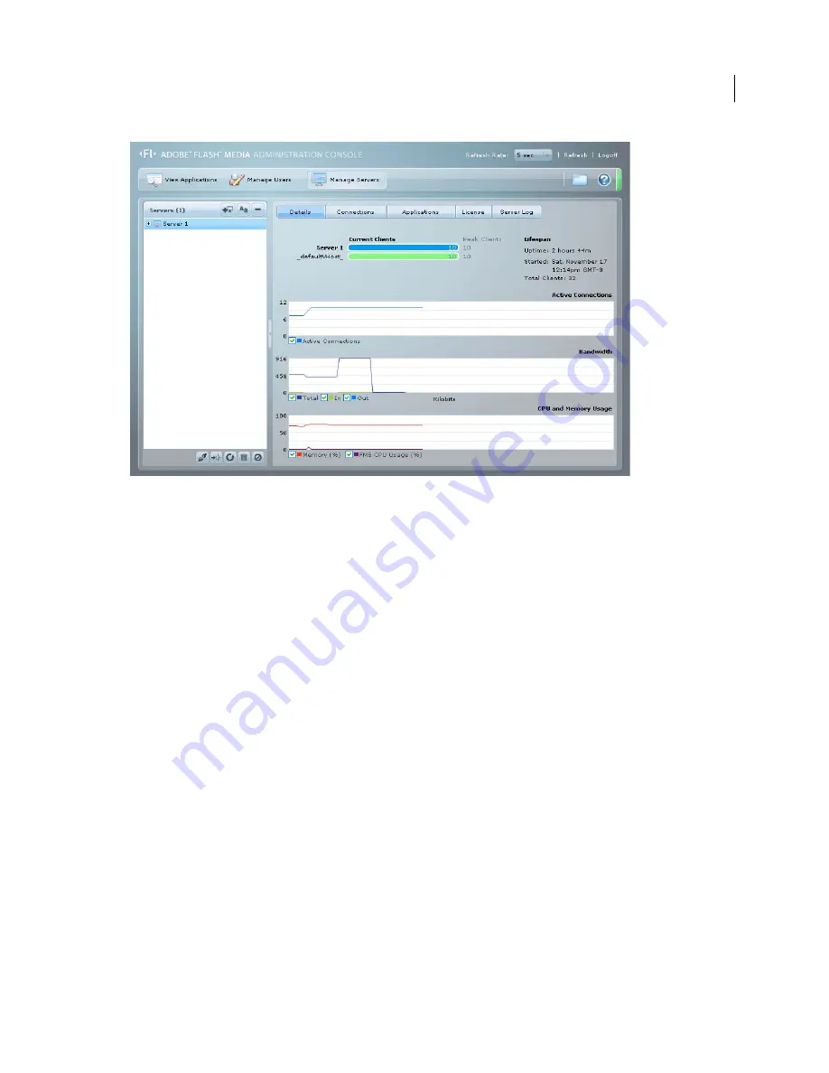 Adobe 65029121 - Flash Media Streaming Server Скачать руководство пользователя страница 96