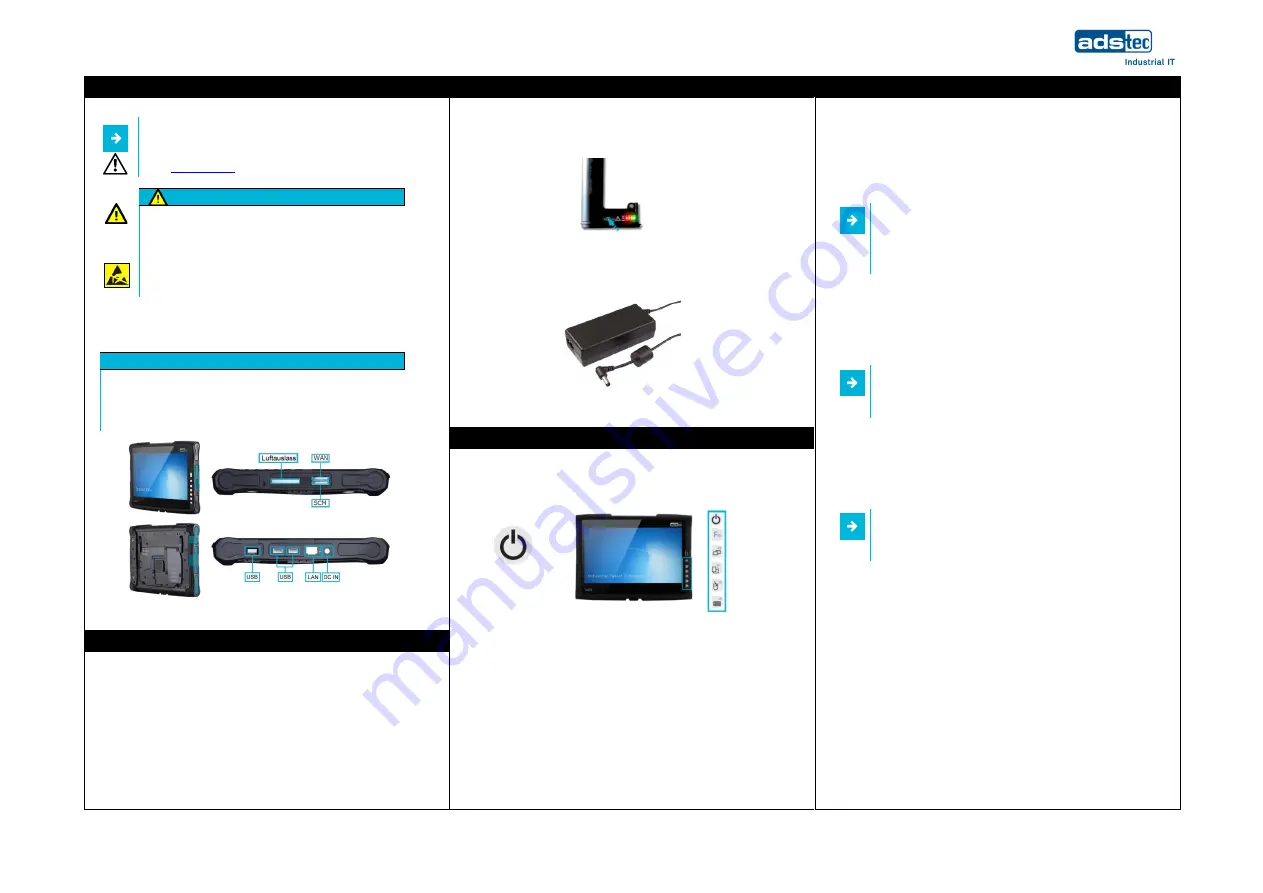 ADS-tec ITC8113 TabX Скачать руководство пользователя страница 1