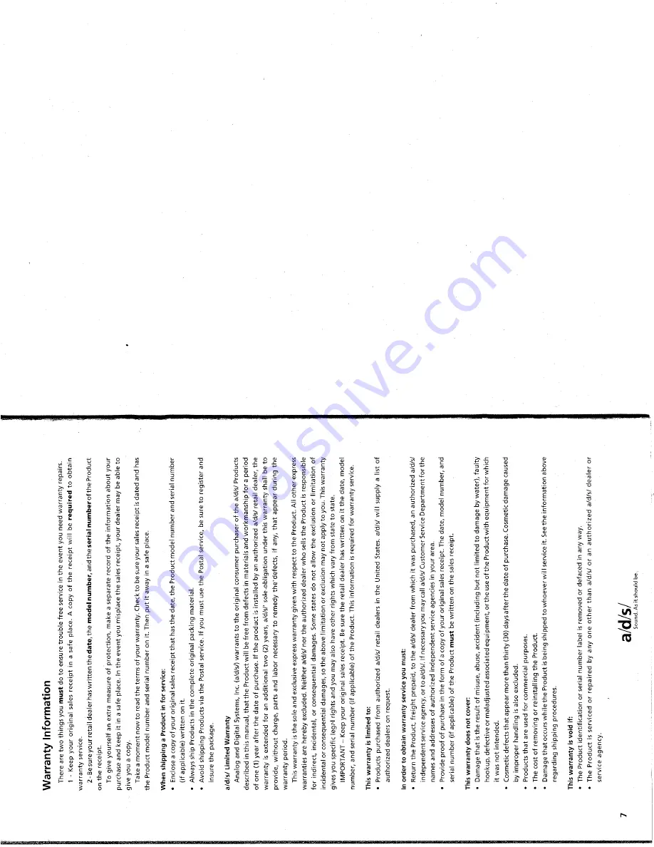 ADS A6i/m Instruction Manual Download Page 5