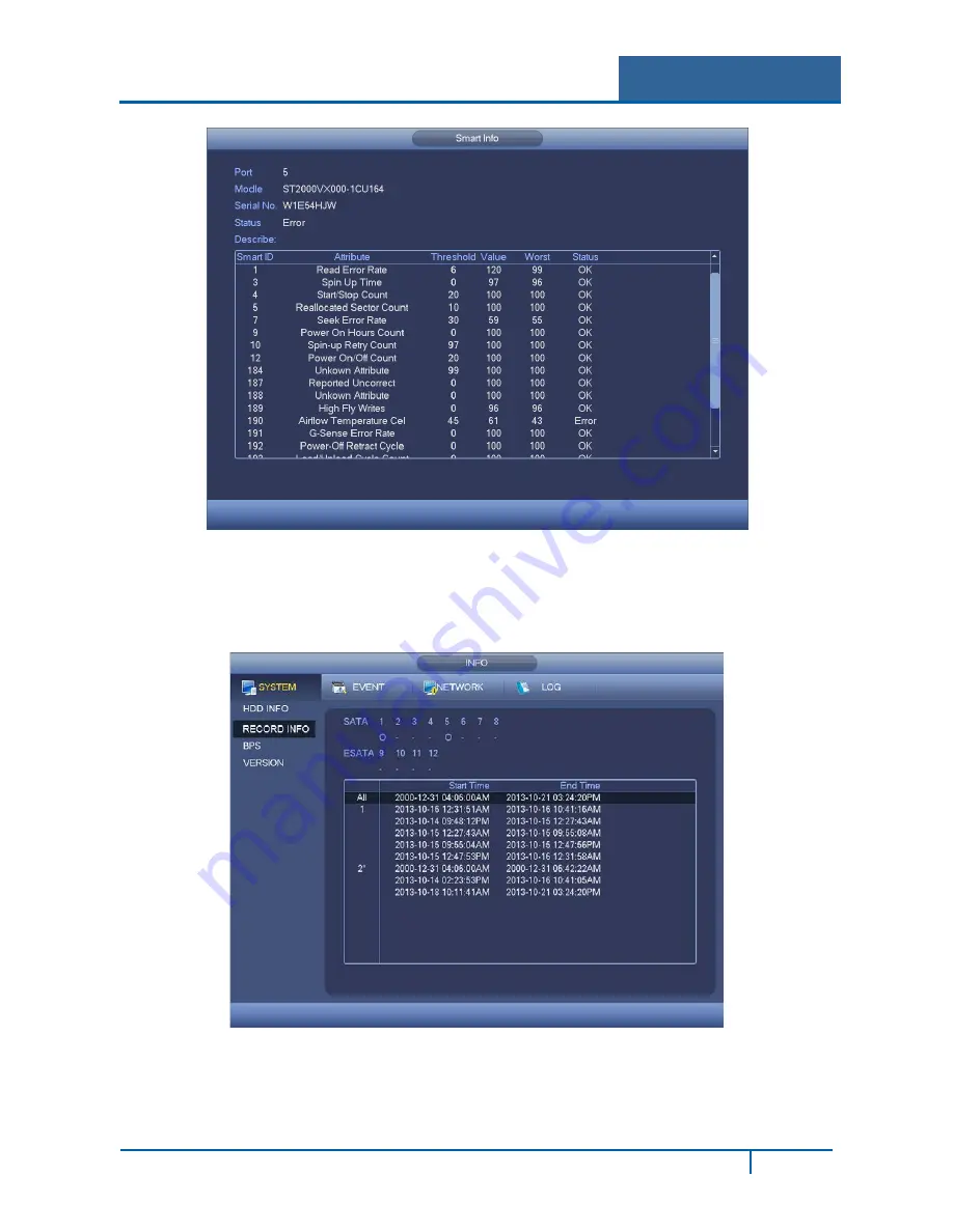 ADT DVR7800S-U Series User Manual Download Page 54