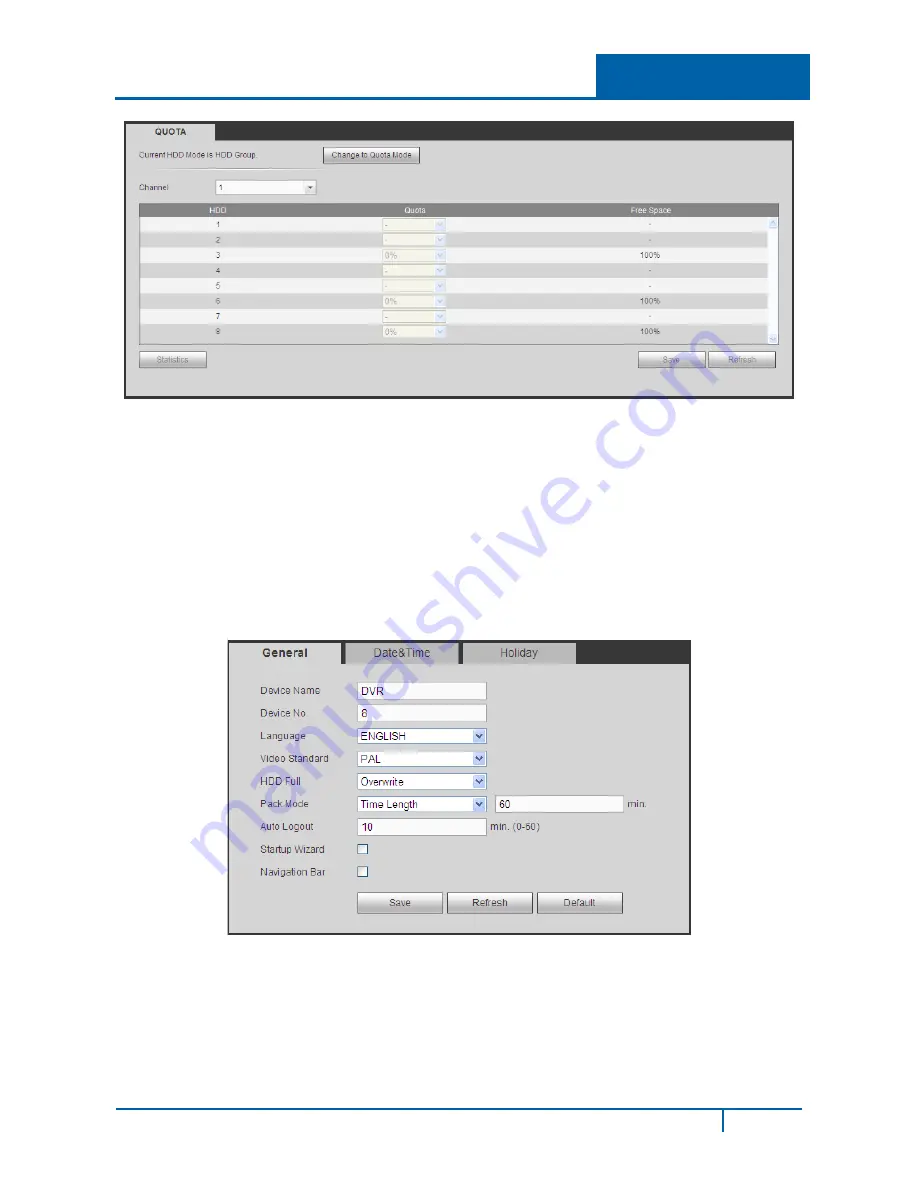 ADT DVR7800S-U Series User Manual Download Page 233