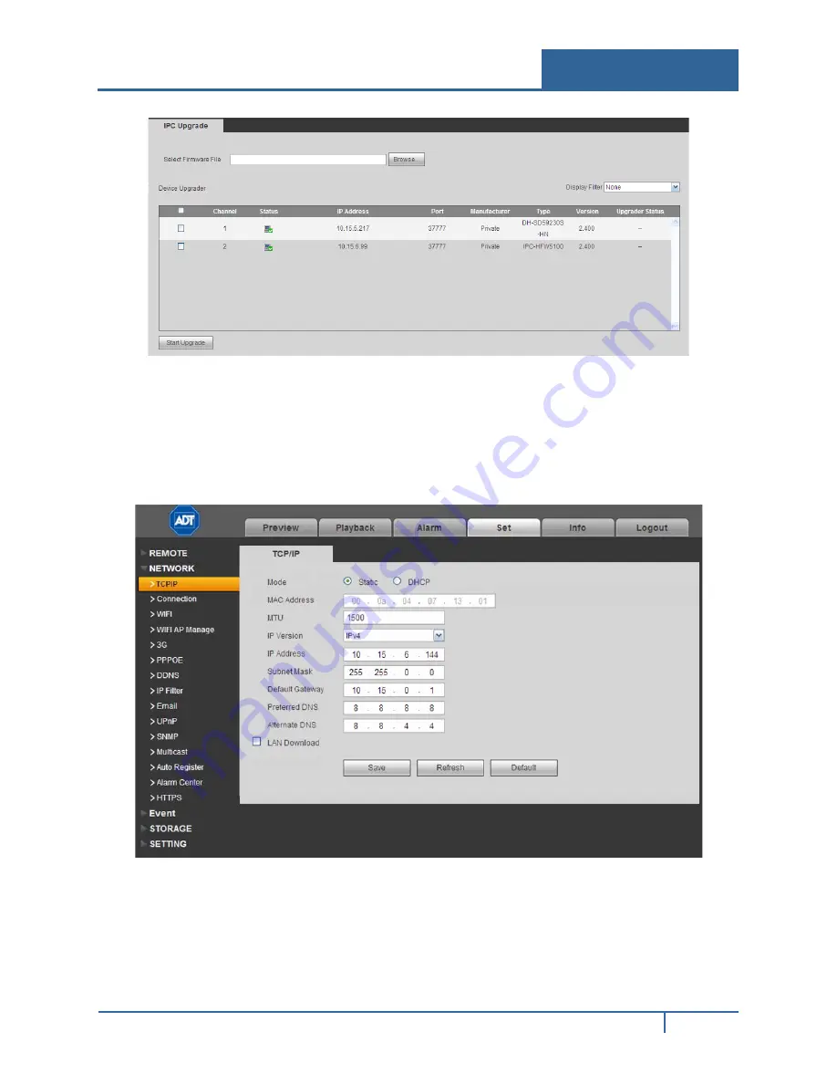 ADT NVR32**-P Series User Manual Download Page 164