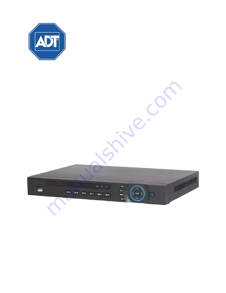 ADT NVR4200 Series Скачать руководство пользователя страница 1