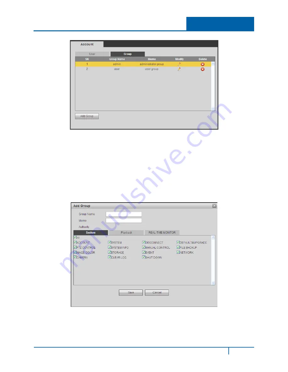 ADT NVR7400 Series User Manual Download Page 219