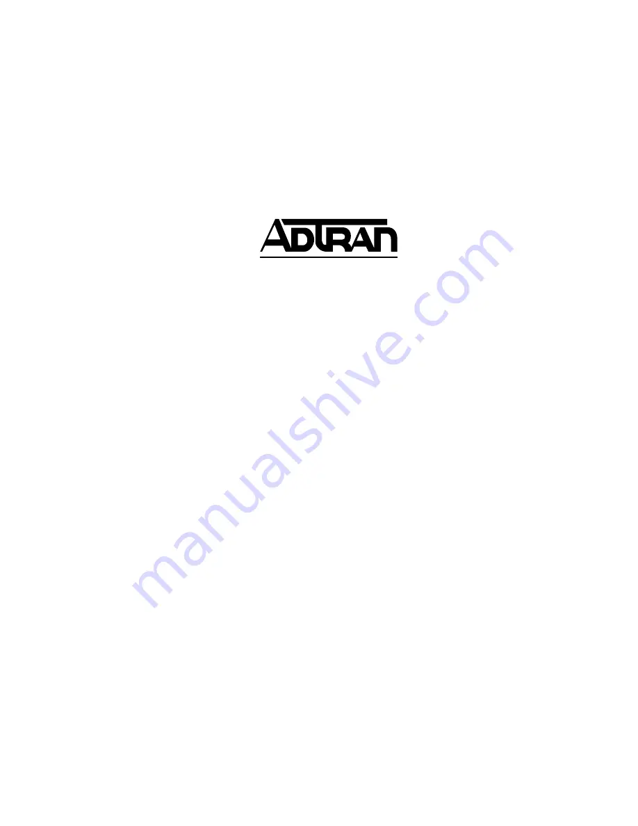 ADTRAN 1200186L2 Скачать руководство пользователя страница 1