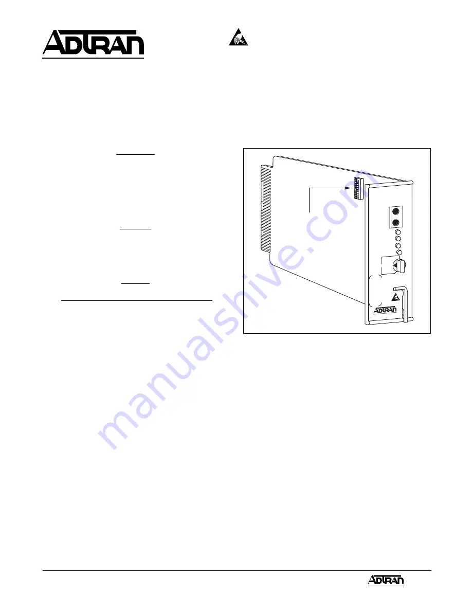 ADTRAN D4 OCU DP (ETR) D4-OCU Installation & Maintenance Manual Download Page 1