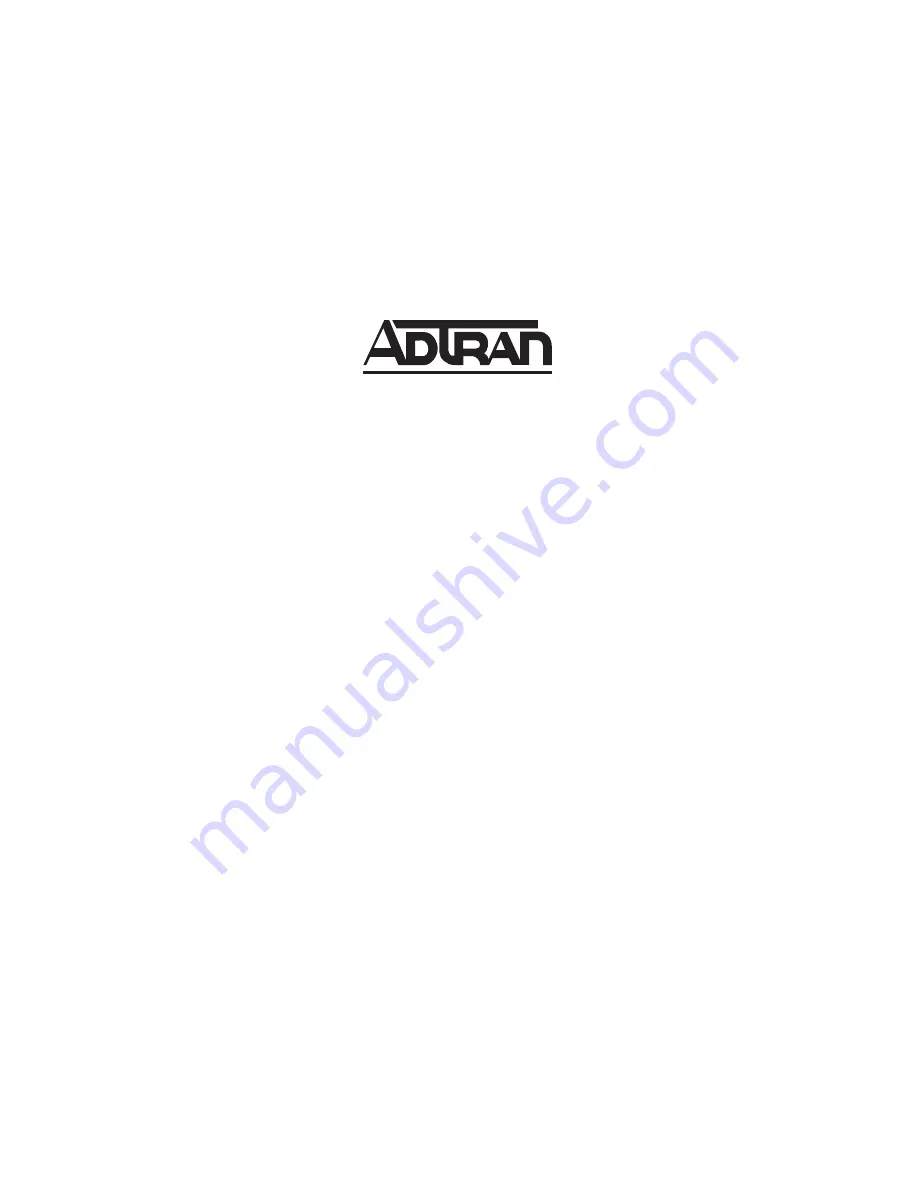 ADTRAN NetVanta 1235P Hardware Installation Manual Download Page 1