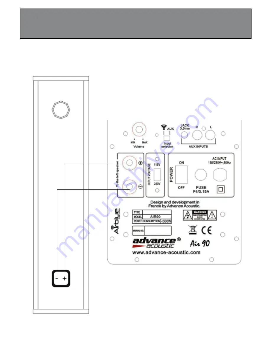 Advance acoustic AIR 70 Quick Start Manual Download Page 12