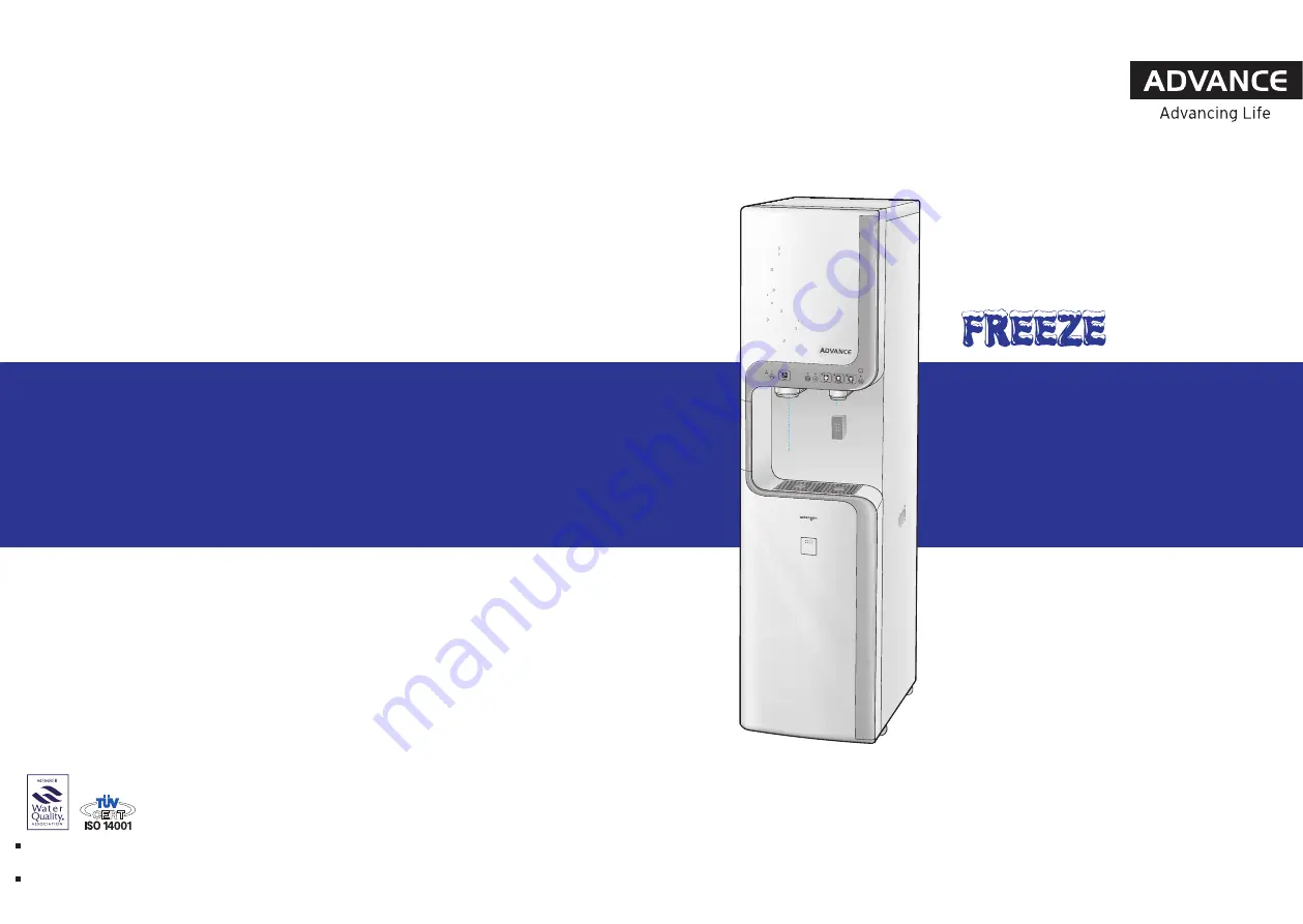 Advance acoustic FREEZE WS8824 Manual Download Page 1