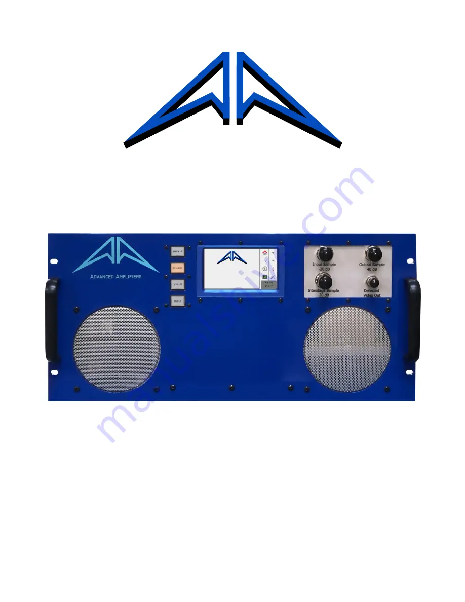 Advanced Amplifiers AA-1218G-3.5KW-PT User Manual Download Page 1