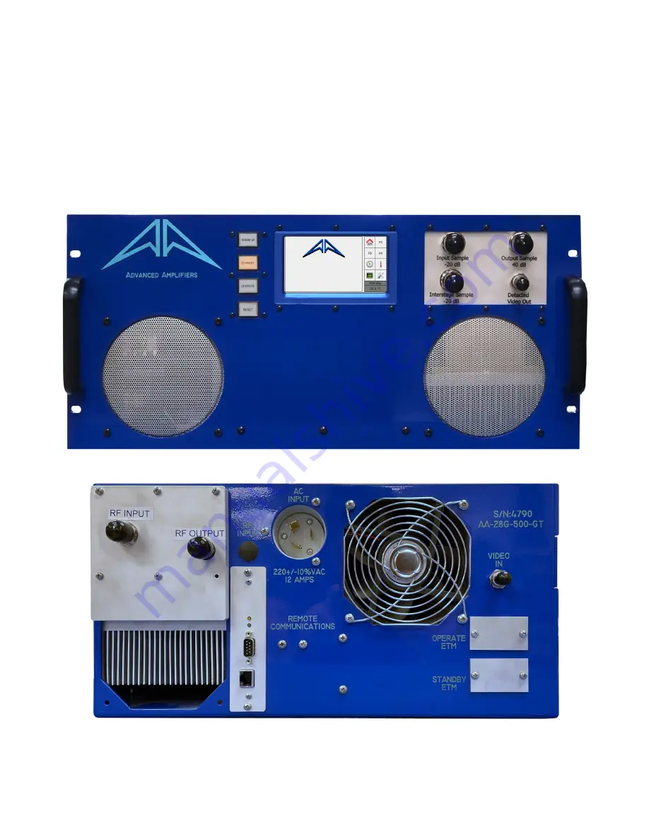 Advanced Amplifiers AA-1218G-3.5KW-PT User Manual Download Page 5