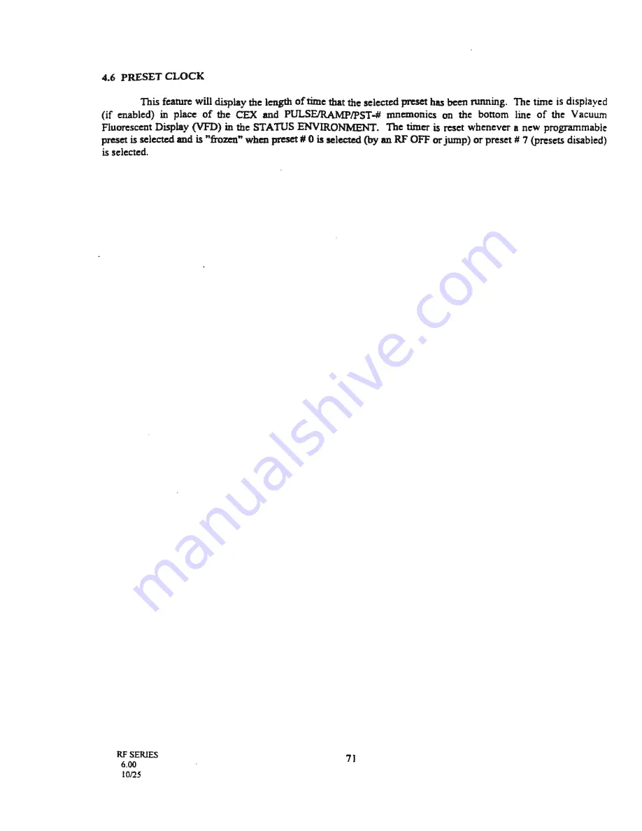 Advanced Energy Industries RF Power Products RF 10 User Manual Download Page 78