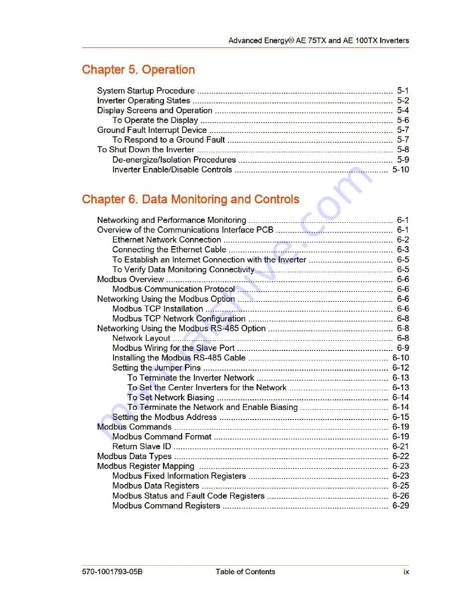 Advanced Energy AE 100TX Installation And Operation Manual Download Page 11