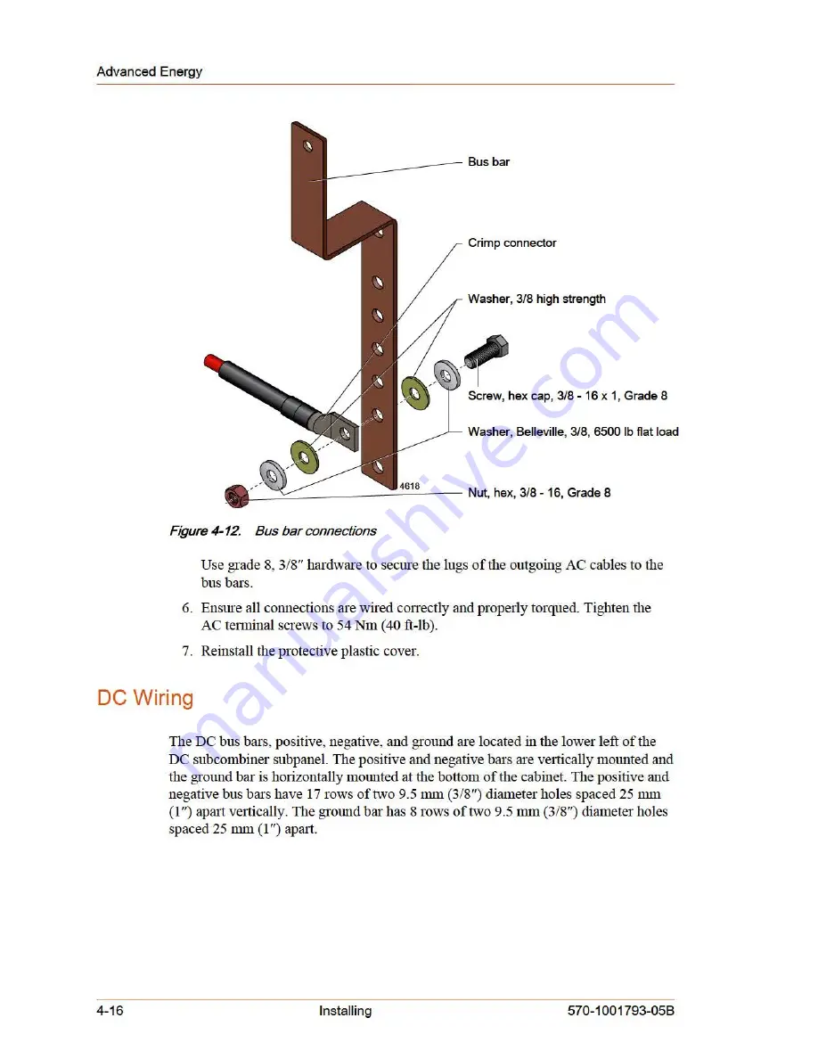 Advanced Energy AE 100TX Installation And Operation Manual Download Page 62