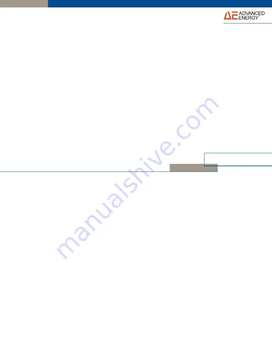 Advanced Energy HFV 8000 User Manual Download Page 1