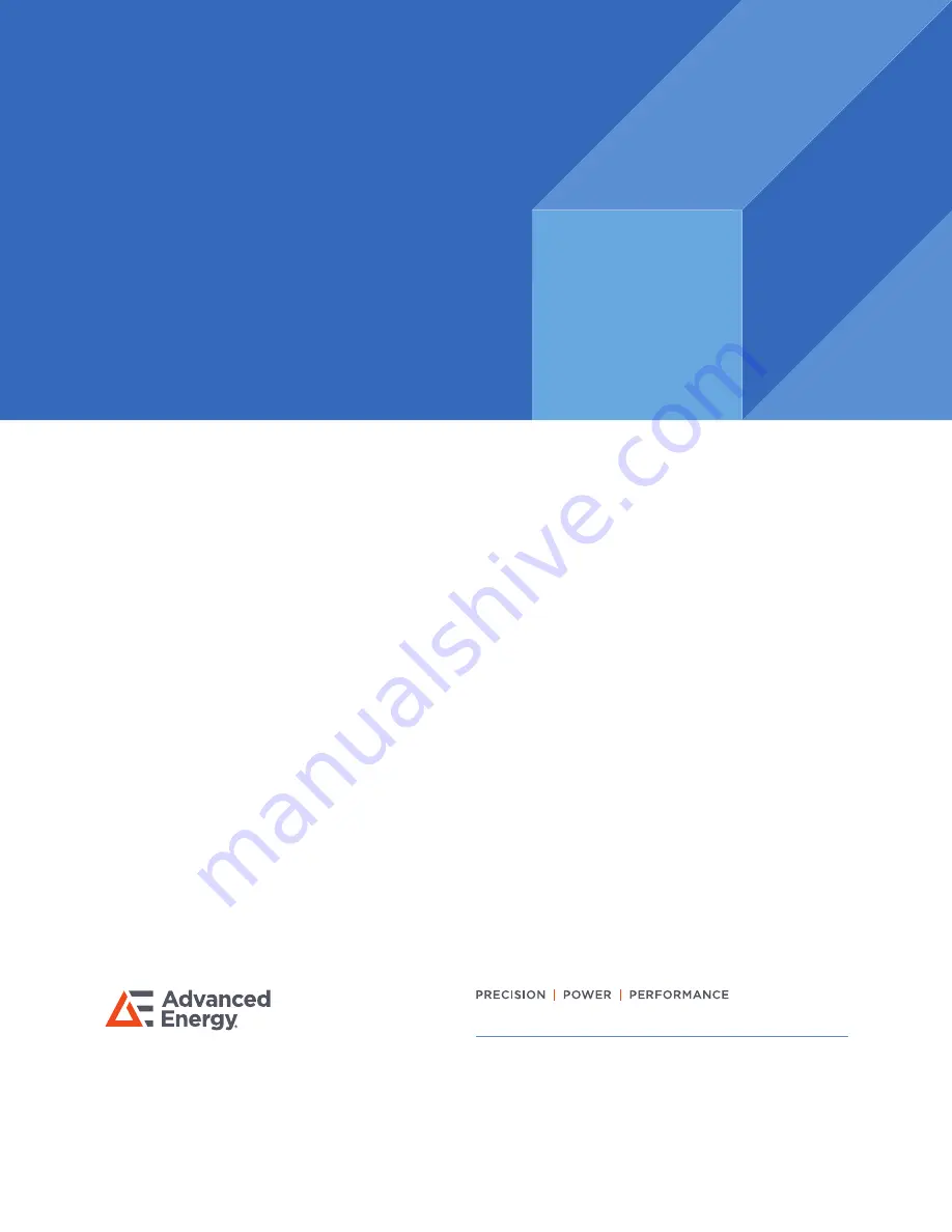 Advanced Energy MONROE 282H Quick Start Manual Download Page 4