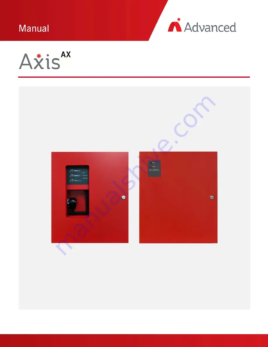 Advanced AXIS AX AV-VB Installation, Operation, & Programming Manual Download Page 1