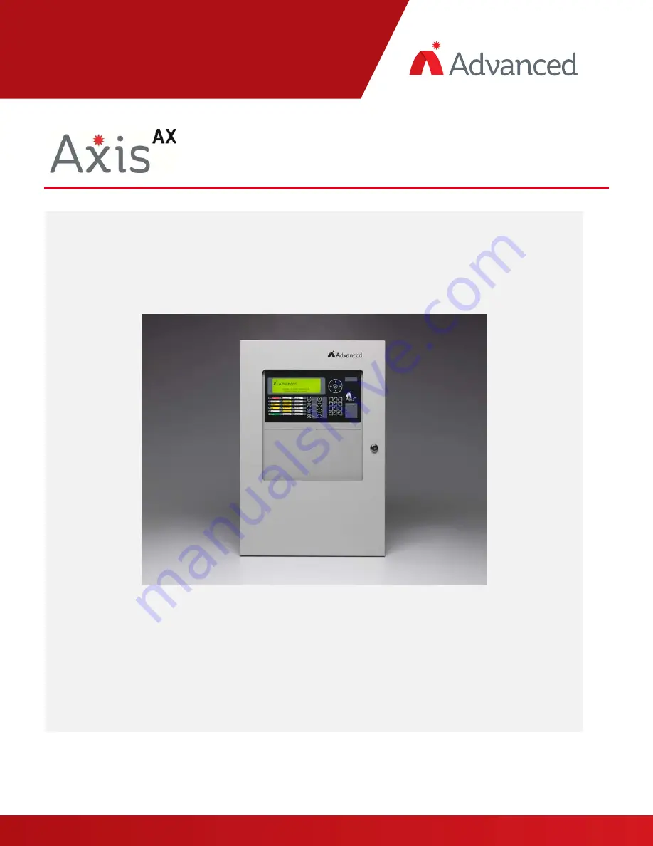 Advanced Axis AX-CTL-1L Installation & Operation Manual Download Page 1